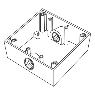 RAWELT Caja Cuadra a Prueba de Intemperie