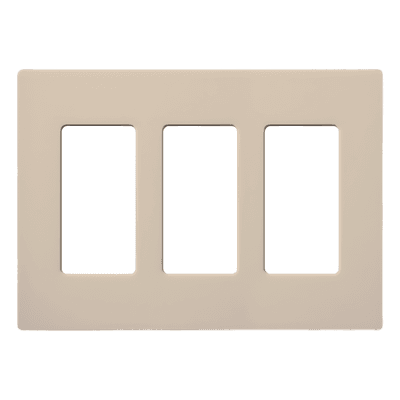 LUTRON ELECTRONICS Placa de Pared de 3 Espacios