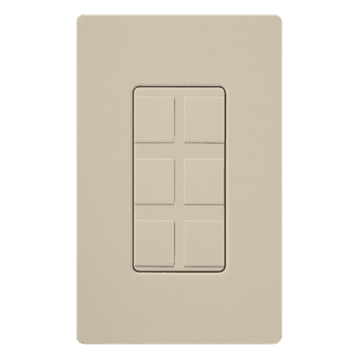 LUTRON ELECTRONICS Marco de 6 puertos