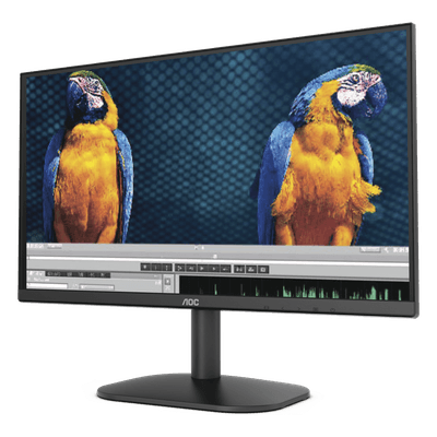 AOC Monitor LED de 21.5” VESA, Resolución 1920 x 1080 Pixeles, Entradas de Video VGA/HDMI. Panel VA Backlight LED. Aspecto Ultradelgado