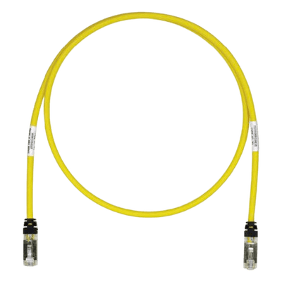 PANDUIT Patch Cord Cat6A, Blindado S/FTP, CM/LS0H, 3.96 Metros (13 Pies), Color Amarillo