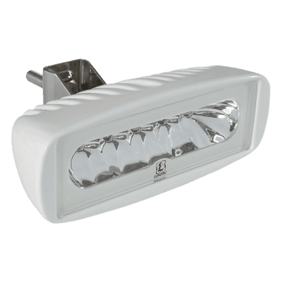 LUMITEC Luz led marina Caprera2 con bracket, emite luz color blanco y azul de 1000 lúmenes, fabricado bajo norma de protección IP67.