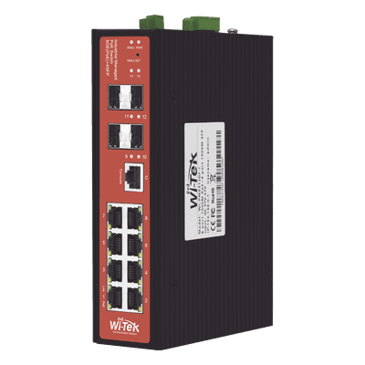 WI-TEK Switch PoE Industrial Administrable