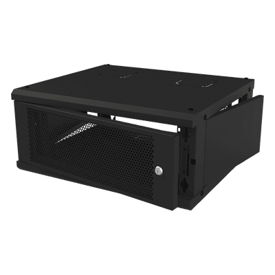 LINKEDPRO BY EPCOM Gabinete de Pared Fijo, Con 4 Unidades de Rack, de 19 in, Fabricado en Acero, Puerta Perforada.