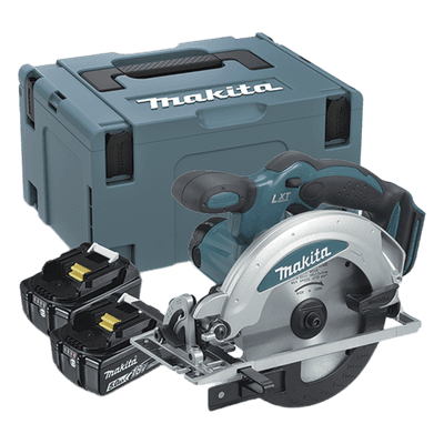 MAKITA Sierra Circular Inalámbrica de 18V, Diámetro de Disco 6-1/2in, 3700 Rpm , Incluye 2 Baterías Li-Ion de 3.0 Ah, Cargador y Maletín.