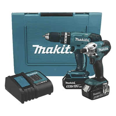 MAKITA Kit Taladro Rotomartillo y Atornillador de Impacto