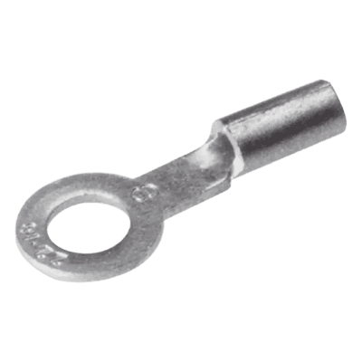 HUBBELL BURNDY Zapata Terminal de Ojillo BURNDY para Tornillo de 1/4" (6 mm) y Calibre 12-10 AWG.
