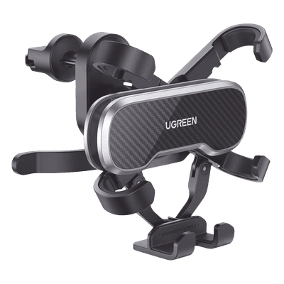 UGREEN Soporte de Automóvil para Rendija de Ventilación | Tecnología Gravity | Rotación de 360° | Suspensión por Gancho | Pinzas de Goma | Compatible con Rejilla de Ventilación Horizontal y Vertical.