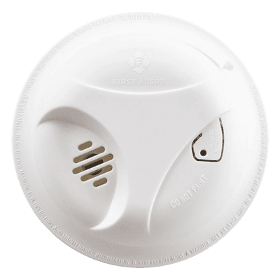 FIRST ALERT Detector de Humo Autónomo, No Requiere Panel, Con Botón para Silenciar, Sensor por Ionización