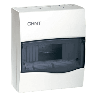 CHINT Caja de distribución para sobreponer, IP40, 08 módulos (SKU: 8101011)