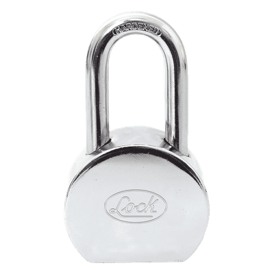 LOCK Candado Redondo largo de 65 mm con llave estándar.