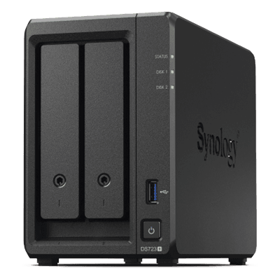 SYNOLOGY Servidor NAS de 2 Bahías (Expandible a 7 Bahías)