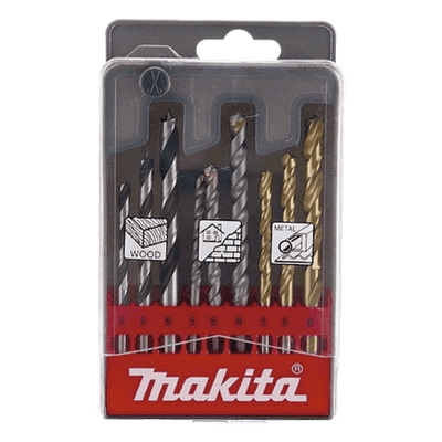 MAKITA Juego con 9 piezas de brocas