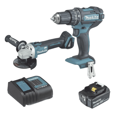 MAKITA Kit Rotomartillo + Mini Esmeriladora