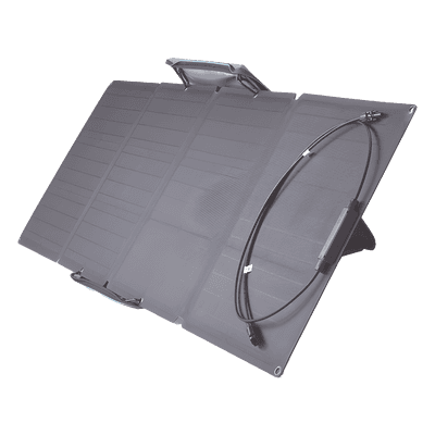 ECOFLOW Módulo Solar Portátil y Flexible de 100W Recomendado para Estaciones Portátiles EFD330, EFD350 ó EFD500 / Ajuste de Ángulo / Carga Eficiente / Incluye Cable XT60 a MC4