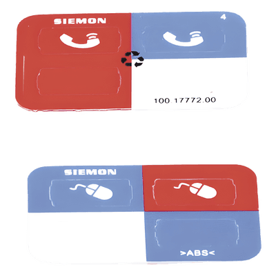 SIEMON Icono Ultramax para Identificación de Jacks, Color Azul, Bolsa con 100 Piezas