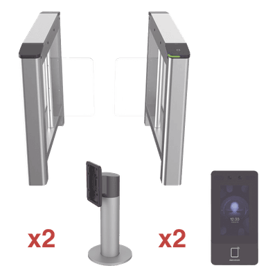 HIKVISION Kit de Torniquete con Terminales Faciales