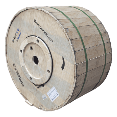 LINKEDPRO BY FIBERHOME Carrete de 4 km de Fibra Óptica Aérea Mini ADSS (ASU) G.652D, Monomodo de 8 Hilos, Exterior, Span 60, Loose Tube, Preformado Compatible: LP-RP0406