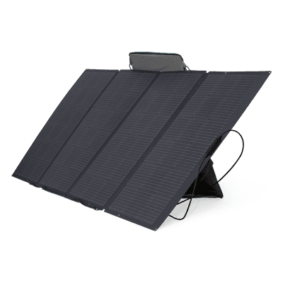 ECOFLOW Módulo Solar Portátil y Flexible de 400W Recomendado para Estaciones Portátiles EFD330, EFD350 ó EFD500 / Ajuste de Ángulo / Carga Eficiente / Incluye Cable XT60 a MC4