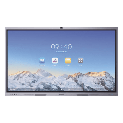 HIKVISION Pantalla Interactiva Touch de 65" Android 13 (Actualizable a Android 14) / Cámara Web 8 MP / Resolución 4K / Bocinas Integradas / Entradas HDMI y VGA / Incluye 2 Lápices para Escribir