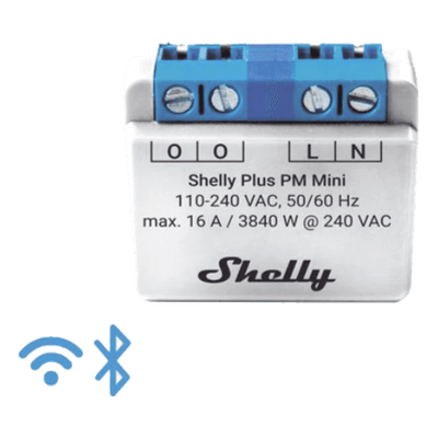 SHELLY Medidor de Potencia Inteligente Wi-Fi