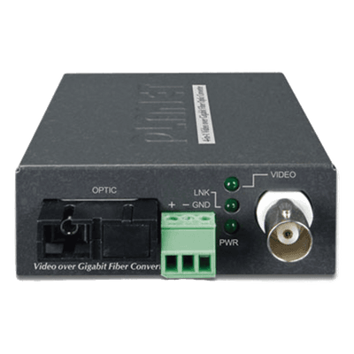 PLANET Kit Convertidor de Medios Video sobre Fibra