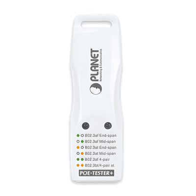 PLANET Probador Power Over Ethernet Compacto para Estandares IEEE 802.3af/at/bt