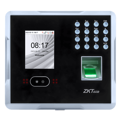 ZKTECO Terminal Multi-Biométrica de Asistencia y Control de Acceso