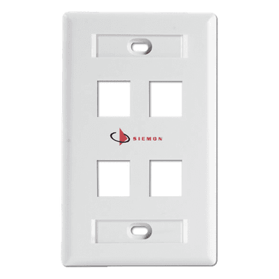 SIEMON Placa de Pared Keystone