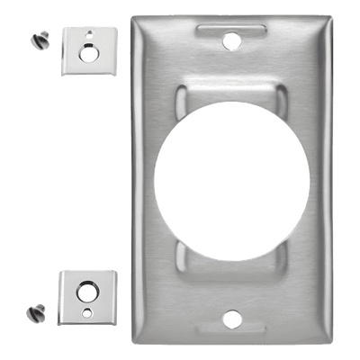 HUBBELL Placa de Acero Industrial
