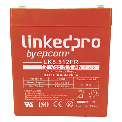 LINKEDPRO BY EPCOM Batería de Respaldo AGM-VRLA