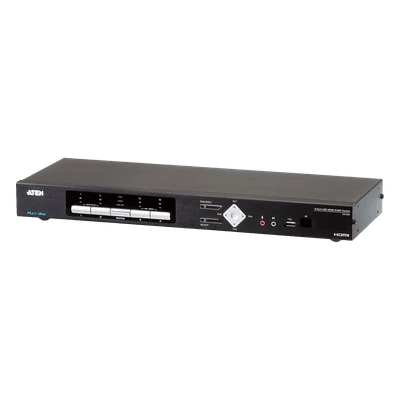 ATEN Switch KVMP Multi-View HDMI 4 Puertos USB | Resolución 4K 4096 x 2160 @ 30 Hz | Quad View | PiP / PbP / PoP | Boundless Switching | Daisy Chain Control | Video DynaSync | EDID Expert