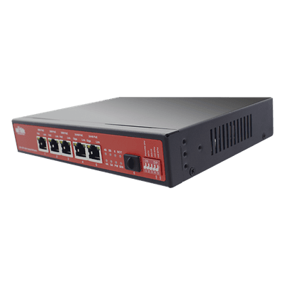 WI-TEK Controlador Solar con Switch PoE Industrial