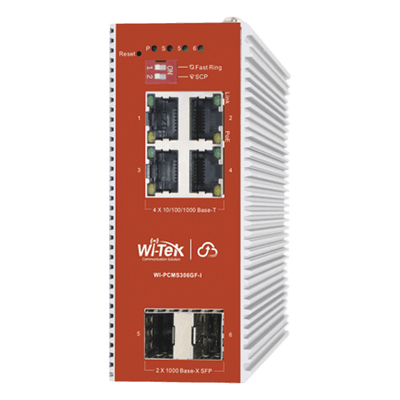 WI-TEK Switch PoE Industrial L2+
