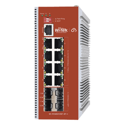 WI-TEK Switch PoE Industrial L2+