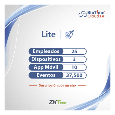 ZKTECO Licencia de software en la nube
