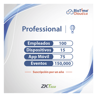 ZKTECO Licencia Cloud