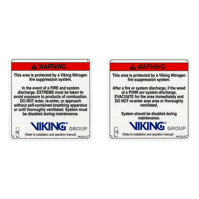VIKING Placa de Advertencia Exterior