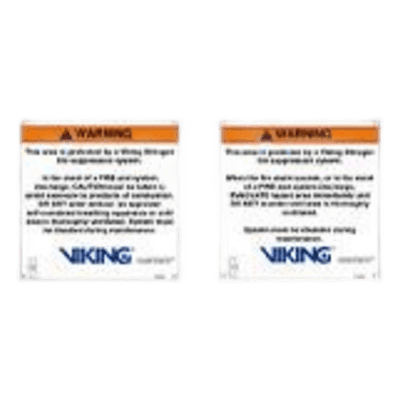 VIKING Señalamiento de Advertencia Interior