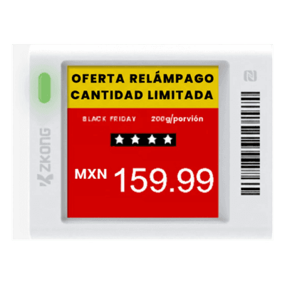 ZKONG Etiqueta Electrónica de Estantería