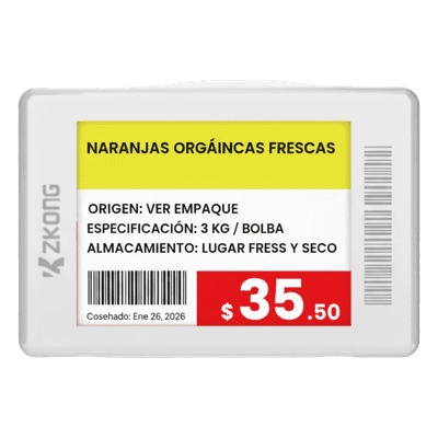 ZKONG Etiqueta Electrónica de Estantería