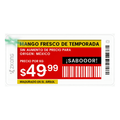 ZKONG Etiqueta Electrónica de Estantería