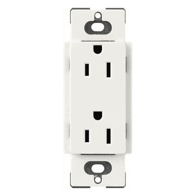 LUTRON ELECTRONICS Receptáculo dúplex Claro