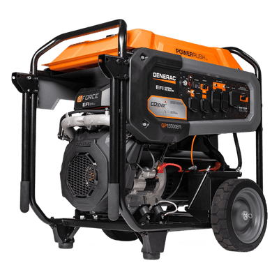 GENERAC Generador Inversor Portátil a Gasolina, 15 kW, 120/240Vca, Arranque Eléctrico