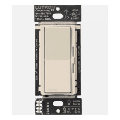 LUTRON ELECTRONICS Atenuador de Pared Inalámbrico