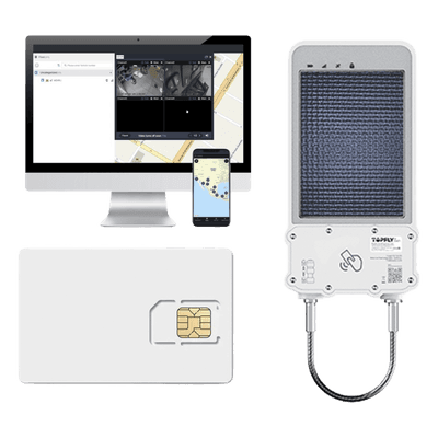 TopFlyTech Kit Cerradura Inteligente GPS Solar