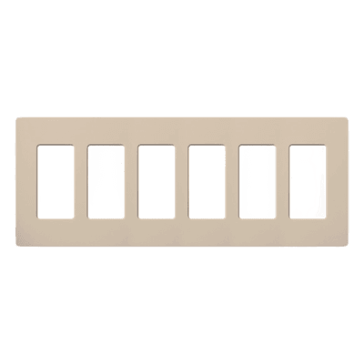 LUTRON ELECTRONICS Placa de Pared 6 Espacios