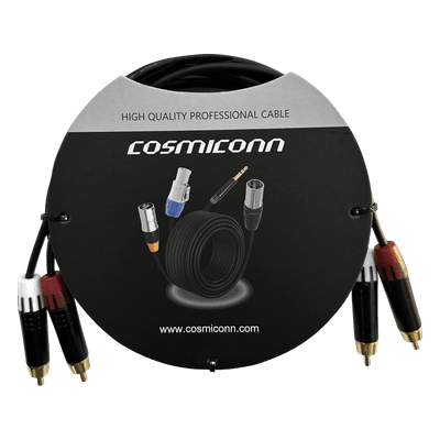 COSMICONN Cable de Audio 2 RCA a 2 RCA