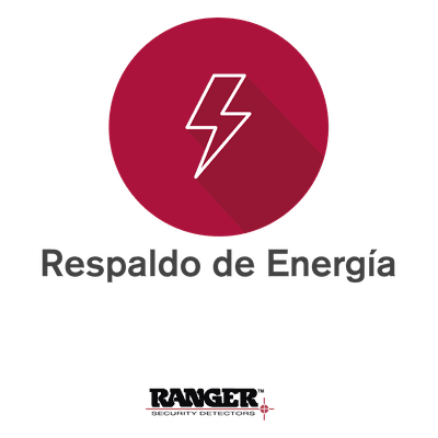 RANGER SECURITY DETECTORS Respaldo de Energía con Batería