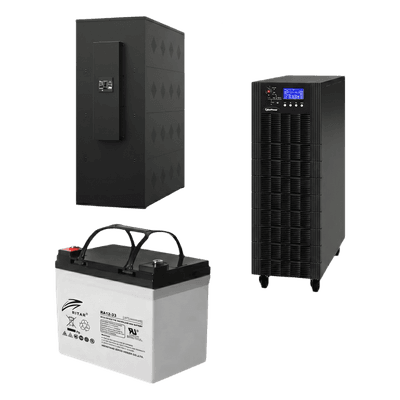 CYBERPOWER UPS Trifásico de 30 kVA/27 kW, Topología Online Doble Conversión, Voltaje de 208/220 Vca de L-L, Respaldo de 5 Minutos al 100% de Carga, Incluye Módulo y Banco de Baterías